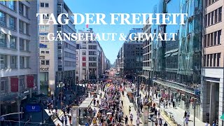 Tag der Freiheit  010820 Berlin Gänsehaut amp Gewalt [upl. by Mckinney374]