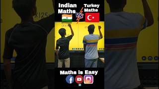 Indian vs Turkey Maths 🔥 Vedic Maths vs Normal Maths ytshorts fun shorts [upl. by Asennav216]