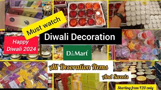 Dmart Latest Offers cheap amp useful Diwali decoration item amp storage8090 Discounts Diwali candles [upl. by Jsandye]