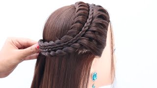 top cutesy hairstyle for birthday girl  open hairstyle for party  hair style girl [upl. by Chaunce]