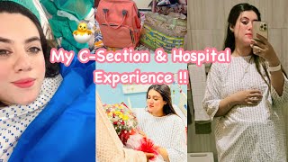 CSection Experience Vlog 😧 My hospital experience  Spinal Or General Anaesthesia  Baby Bag [upl. by Intisar86]