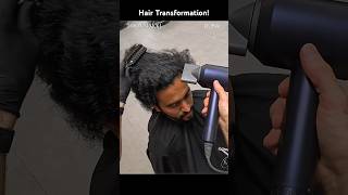 Crazy Curly to Straight Hair  Men’s Hair transformation shorts wedding beauty [upl. by Randi]