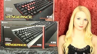 Corsair Vengeance K65 K70 amp K95 Mechanical Keyboard Reviews [upl. by Peoples887]