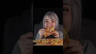 Amazing Hawaiian Pizza ASMR Mukbang [upl. by Ammon]