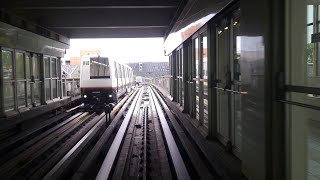 Métro Trajet entre Gare Lille Flandres ➜ 4 Cantons en MATRA VAL 206  HP44 [upl. by Eiramlirpa]