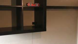 HowTo install Floating shelf and bookcase on Masonry wall Pt2 [upl. by Nehepts]