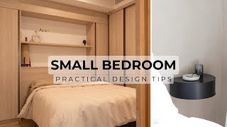 10 Small Bedroom Design Tips To Maximise Space amp Style [upl. by Ahsier872]