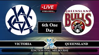 🔴Live VIC vs QLD 6th One Day Live  AUS One Day Cup Live Score  Victoria vs Queensland Live [upl. by Atnaloj]