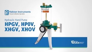 Hydraulic Hand Pumps HPGV HP0V HXGV Features and Benefits  Ralston Instruments [upl. by Eben]