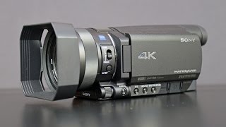 Sony 4K Handycam FDRAX100 Unboxing amp Overview [upl. by Shamus476]