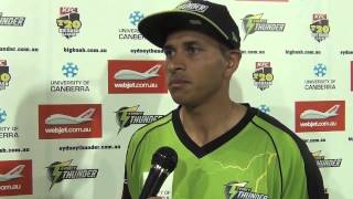 Usman Khawaja chats after Thunders opening trial game win [upl. by Noimad]