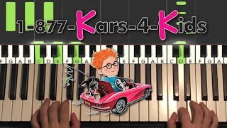 1877 Kars For Kids  Theme Song Piano Tutorial Lesson [upl. by Osbourn543]