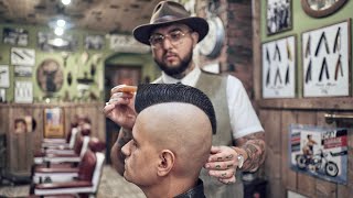 💈 ASMR BARBER  How a MOHAWK is born  The LEGENDARY 80s haircut [upl. by Schwing]