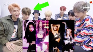 BTS reaction Blackpink Tik Toks [upl. by Donahue]