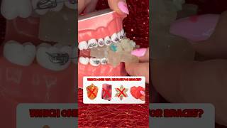 Are CRUNCHY CRYSTAL CANDIES safe for BRACES ASMR eating shorts braces asmr [upl. by Rehpatsirhc]