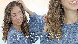 WAVY HAIR ROUTINE type 2c3a  La mia ROUTINE dei CAPELLI MOSSI  Silvia Viscardi [upl. by Annahavas]