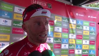 Thomas Marczynski  postrace interview  Stage 12  Tour of Spain  Vuelta a España 2017 [upl. by Aihk]