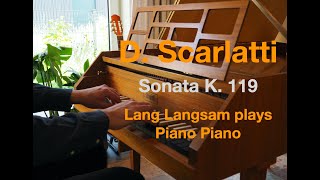 Sonata K 119 in D major by Domenico Scarlatti scarlatti bach baroque classic glenngould [upl. by Maryann75]