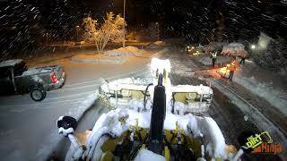 Cleaning Curbs With MetalPless Plow and Cat 926M Wheel Loader [upl. by Wolfson]