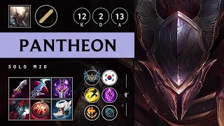 Pantheon Mid vs Smolder Godlike  KR Challenger Patch 1422 [upl. by Dloreh]