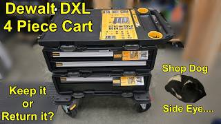 Dewalt DXL 4 Piece Rolling Cart Snap Home Depot Purchase Do I keep it or take it back DWST60520 [upl. by Cully]