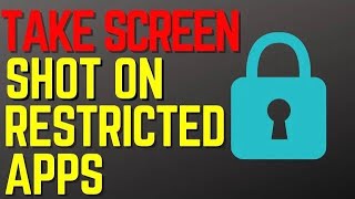 How to Take Screenshot on Restricted Apps 2023  New Trick [upl. by Aeniah198]