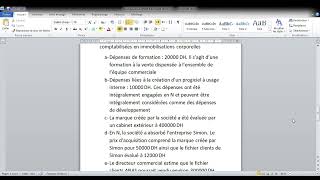 Normes IFRS et consolidation  les dépenses comptabilisées à lactif TP [upl. by Leith]