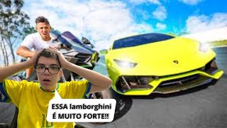 REACT H2 VS lamborghini HURACAN EVO [upl. by Rubinstein]