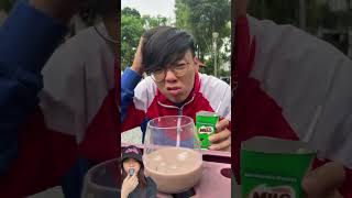 GAK BISA DI SEDOT ⁉️SUSU COKLAT MILO MANIS RASANYA 😍shorts funny dubbing [upl. by Schlessel985]