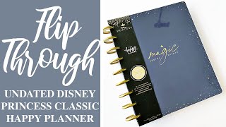 UNDATED DISNEY PRINCESS MAGIC BEGINS WITHIN CLASSIC HAPPY PLANNER  Dashboard Layout [upl. by Whelan]