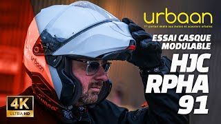 Essai casque modulable HJC RPHA91  2024  urbaanews [upl. by Toddy423]