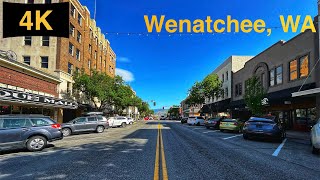 Downtown Wenatchee WA Driving Tour in Spring 2023 [upl. by Nuahsak]