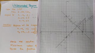 Lec3 Graphical Method Linear Programming Problem  For Unbounded Solution  Operation Research [upl. by Gaston159]