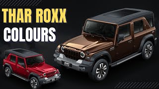 Mahindra Thar ROXX Colours  2024 Thar Roxx  5Door Thar [upl. by Lleryt82]