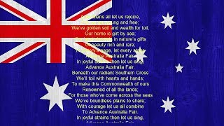 Australian National Anthem With Lyrics [upl. by Ursal55]