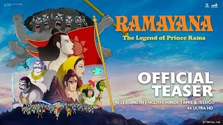 Ramayana The Legend of Prince Rama  Theaser for Theatrical release in India [upl. by Harms]