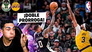 ¿LILLARD en el ÚLTIMO SEGUNDO🚨😱 ¡DOBLE PRÓRROGA en uno de LOS PARTIDOS DEL AÑO  BUCKS vs LAKERS [upl. by Combe]