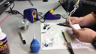 How to replace the ceramic heater in a Hakko FX888D [upl. by Musser]