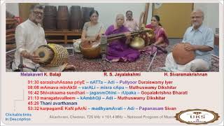 R S Jayalakshmi  Veena  National Music Program of AIR  Melakaveri KBalaji H Sivaramakrishnan [upl. by Annayat122]