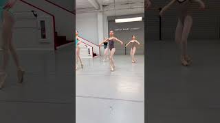 Regular Ballet Class Pointe Combination in Center California ballet dance [upl. by Yorke]