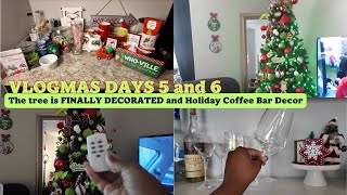 FINALLY DECORATED THE TREE and the COFFEE BAR New Amazon gadget  Vlogmas Days 5 and 6 [upl. by Mikeb]