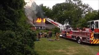 Hockessin House Fire Neptune Drive 5 24 17 [upl. by Sutherlan]