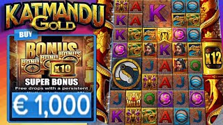 Katmandu Gold 🏆 €1000 Super Bonus Buys 🤑 this Slot can Pay HUGE omg Big Multipliers‼️ [upl. by Nolrev218]