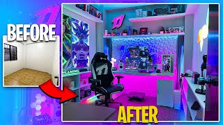 Building The PERFECT Gaming Room Setup in 9 MINUTES [upl. by Nehtiek]