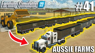 Filling THE LONGEST ROADTRAIN in FS22 with SILAGE🚧  Aussie Farms 22  Farming Simulator 22 [upl. by Remus]