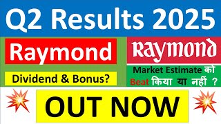 RAYMOND Q2 results 2025  RAYMOND results today  RAYMOND Share News  RAYMOND Share latest news [upl. by Sheehan264]