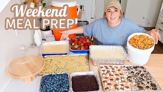 WEEKEND MEAL PREP BUDGET FRIENDLY RECIPES WEEKLY MEAL PLAN WHATS FOR DINNER LARGE FAMILY MEALS [upl. by Wolsky]