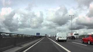 Driving On The M6 Motorway From J8 West Bromwich To J9 Wednesbury West Midlands England [upl. by Yengac]