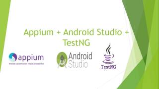 Appium Setup in Android Studio with TestNG [upl. by Narf]