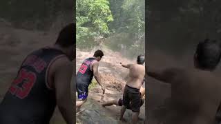 Waterfall incident in Catmon Cebu sweeps family into water [upl. by Syramad]